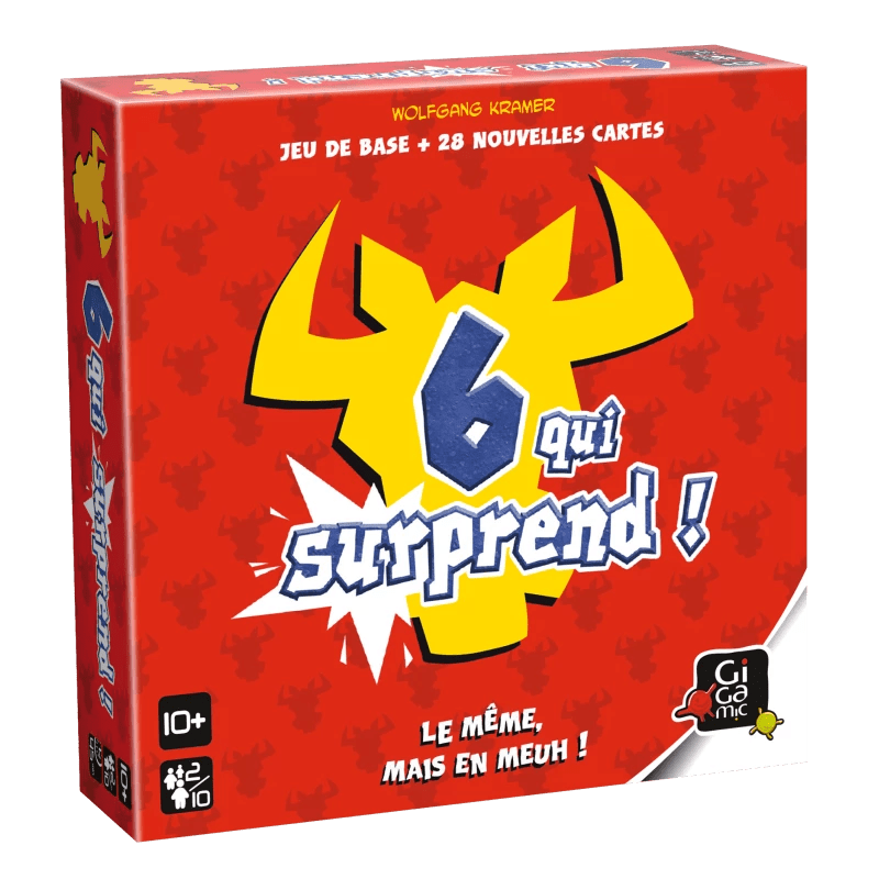 6 qui surprend ! - jeu de plateau de stratégie et ambiance - Rouge et Noir