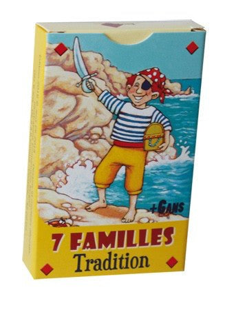 7 Familles tradition - Cartes Enfants - Rouge et Noir