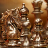 Pièces d'échecs Shera en Palissandre - Taille 6/7 - Chopra