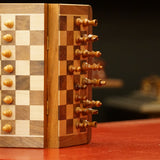 Ensemble jeu d'échecs et Backgammon - Coffre pliant - Magnétique