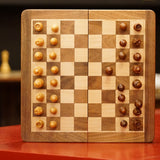 Ensemble jeu d'échecs et Backgammon - Coffre pliant - Magnétique