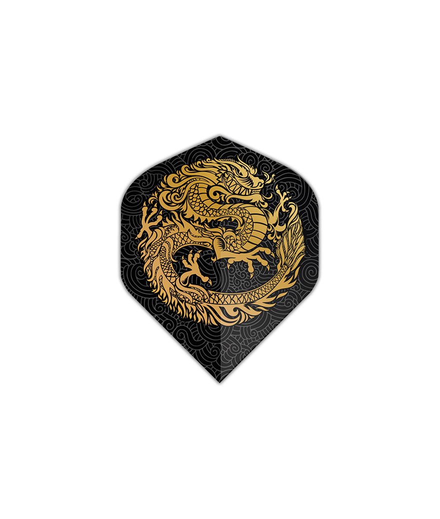 Ailettes Elkadart - Dragon Flight - accessoire Fléchettes - Rouge et Noir