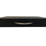 Backgammon Cuir véritable GM - Noir / Orange - Renzo Romagnoli - Backgammon en cuir cadeau bel objet - Rouge et Noir