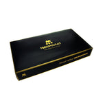 Backgammon en Bois et Cuir Vegan - Framboise - Backgammon en bois marqueté et cuir vegan cadeau adulte - Rouge et Noir