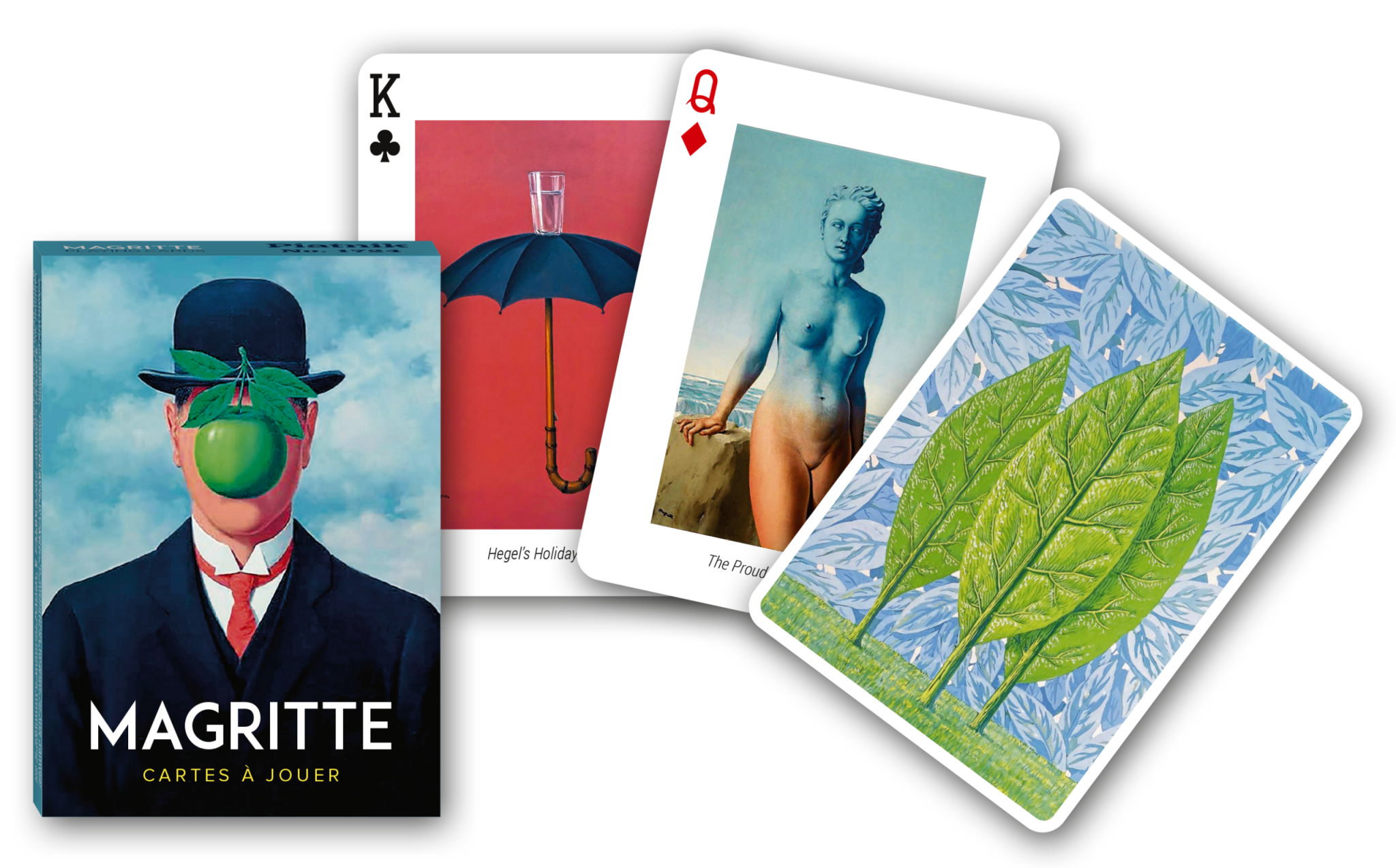 Cartes Magritte - Cartes à jouer - Rouge et Noir