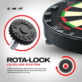 Cible fléchettes professionnelle - Winmau Blade 6 Triple Core - Officielle PDC - cible de fléchettes - Rouge et Noir