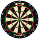 Cible fléchettes professionnelle - Winmau Blade 6 Triple Core - Officielle PDC - cible de fléchettes - Rouge et Noir