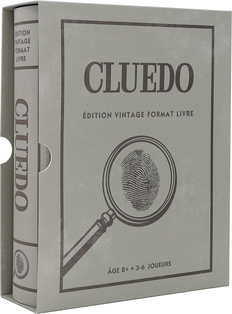 Cluedo Vintage - Edition Livre - Jeu de plateau enfants cadeau - 12a - Rouge et Noir