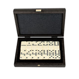 Coffret de Dominos en Wengé - jeu traditionnel jeu de dominos - Rouge et Noir