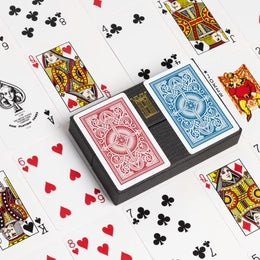 Coffret double Kem bridge - Arrow - jeu de cartes bridge - Rouge et Noir