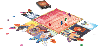 Dixit Odyssey - Jeu de plateau d'ambiance et de vivacité - Rouge et Noir