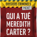 DOSSIERS CRIMINELS POCKET: Qui a tué Meredith Carter ? - Jeu de plateau de stratégie coopératif - Rouge et Noir