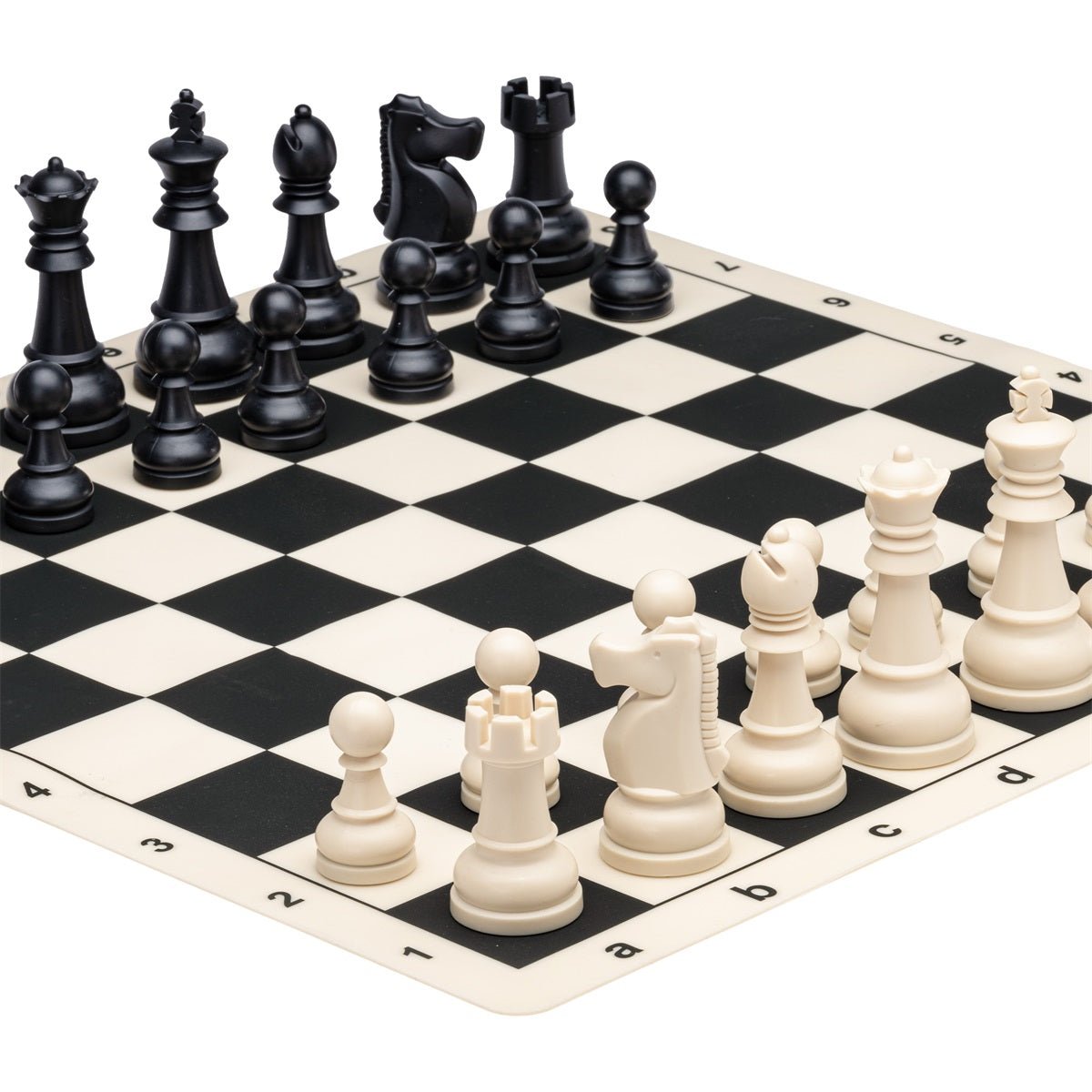 Ensemble jeu d'échecs en trousse - Plastique et silicone - ensemble d'échecs classique jeu d'échecs échecs de voyage - Rouge et Noir