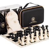 Ensemble jeu d'échecs en trousse - Plastique et silicone - ensemble d'échecs classique jeu d'échecs échecs de voyage - Rouge et Noir