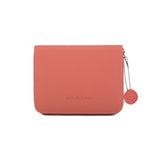 Etui de bridge en cuir pleine fleur - Corail - jeu de cartes coffret bridge à jouer coffret de cartes luxe - Rouge et Noir