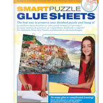 Feuille adhesive pour puzzle - Smart Puzzle Glue Sheets - accessoire puzzle - Rouge et Noir
