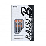 Fléchettes 80% Nickel Tungstène - Raise B - Orange - Fléchettes acier - Rouge et Noir