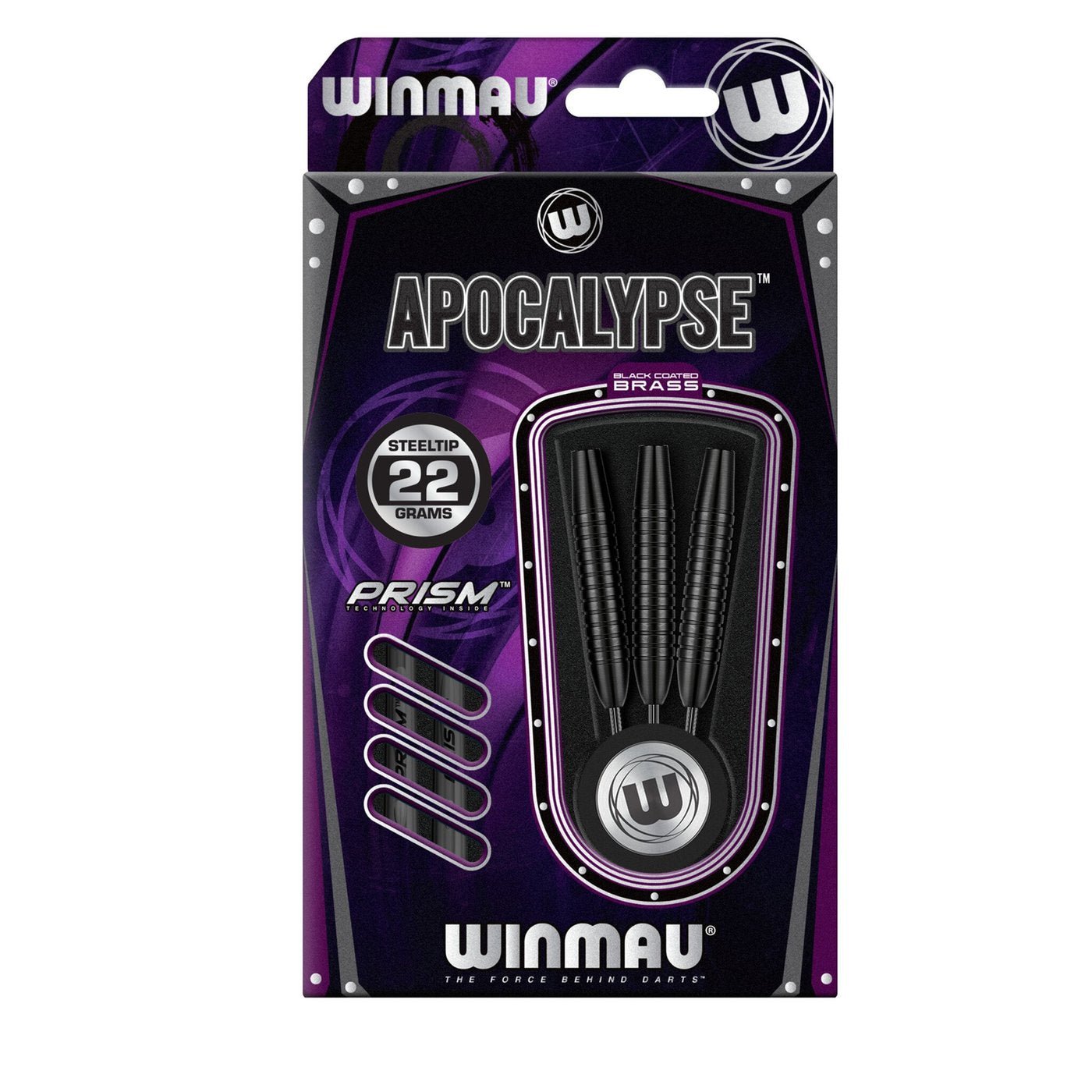 Fléchettes - Apocalypse - Winmau - Fléchettes acier - Rouge et Noir