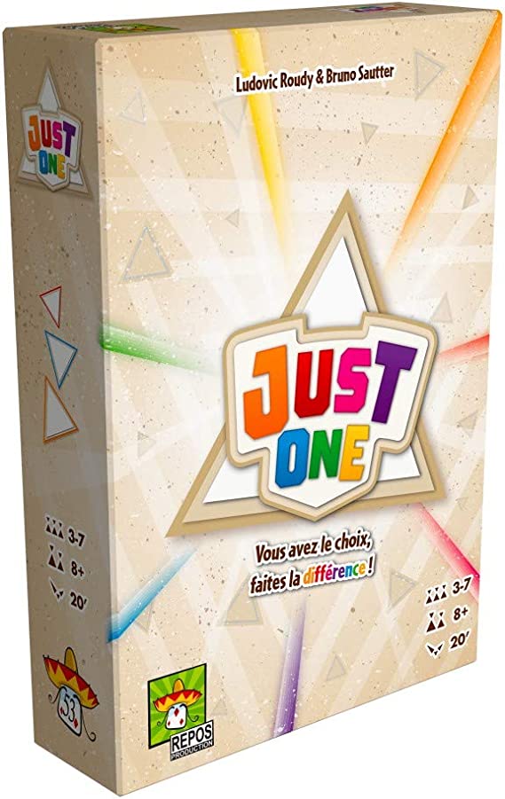 Just one - Jeu de plateau d'ambiance et de vivacité - Rouge et Noir