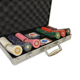 Mallette de 300 jetons - Sunshine - 14,5 gr - mallette de poker aluminium coffret de poker de luxe - Rouge et Noir