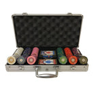 Mallette de 300 jetons - Sunshine - 14,5 gr - mallette de poker aluminium coffret de poker de luxe - Rouge et Noir