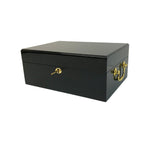 Mallette de 500 jetons - Bois laqué Noir - Sunshine - 14,5 gr - mallette de poker aluminium coffret de poker de luxe cadeau bel objet - Rouge et Noir