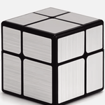 Mirror cube - 2x2 - Silver / Gold - Casse - tête autre cube rubick - Rouge et Noir