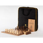 Pack tournoi - Ensemble jeu d'échecs en Noyer - T3 - ensemble d'échecs classique - Rouge et Noir