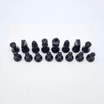 Pièces d'échecs en albâtre - Noir - Scali - ensemble échecs classique et décoratif cadeau adulte - Rouge et Noir