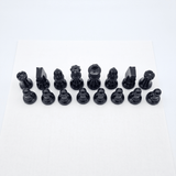 Pièces d'échecs en albâtre - Noir - Scali - ensemble échecs classique et décoratif cadeau adulte - Rouge et Noir
