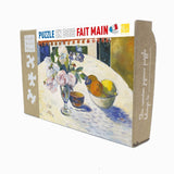 Puzzle Bois Michèle Wilson - 12 pièces - Fleurs et bol de fruits, 1894 - Puzzle en bois Michèle Wilson enfant - Rouge et Noir