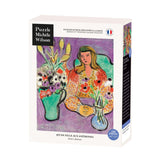 Puzzle Bois Michèle Wilson - 150 pièces - Jeune fille aux anémones - Matisse - Puzzle en bois Michèle Wilson - Rouge et Noir