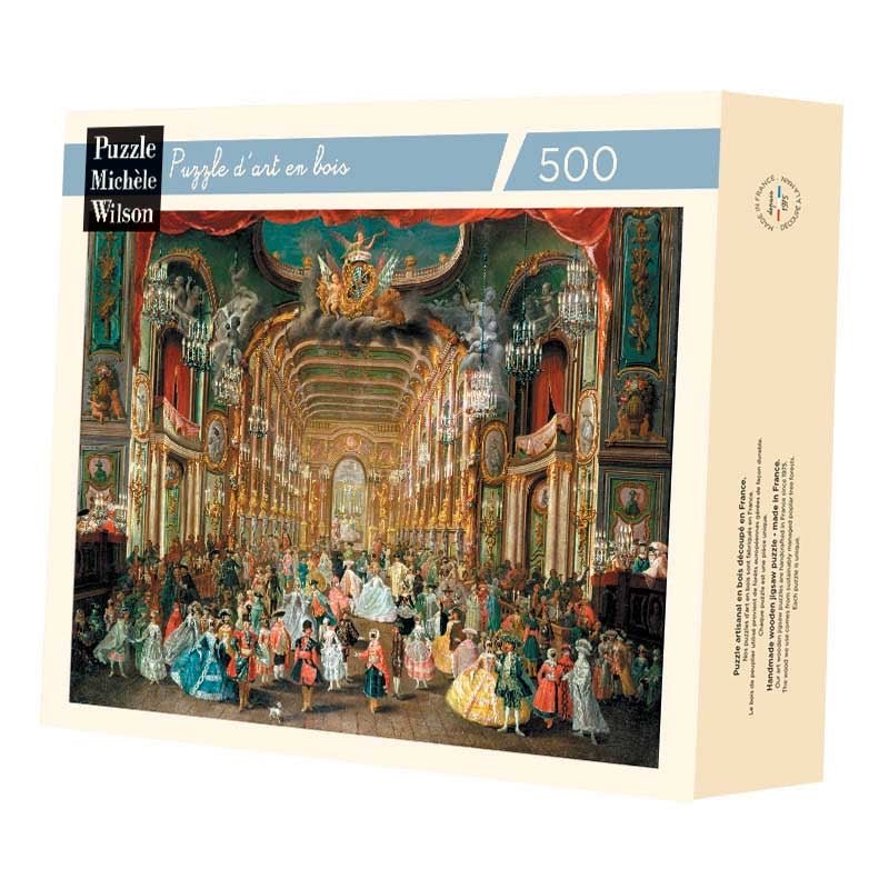 Puzzle Bois Michèle Wilson - 500 pièces - Bal masqué - Rousseau - Puzzle en bois Michèle Wilson - Rouge et Noir