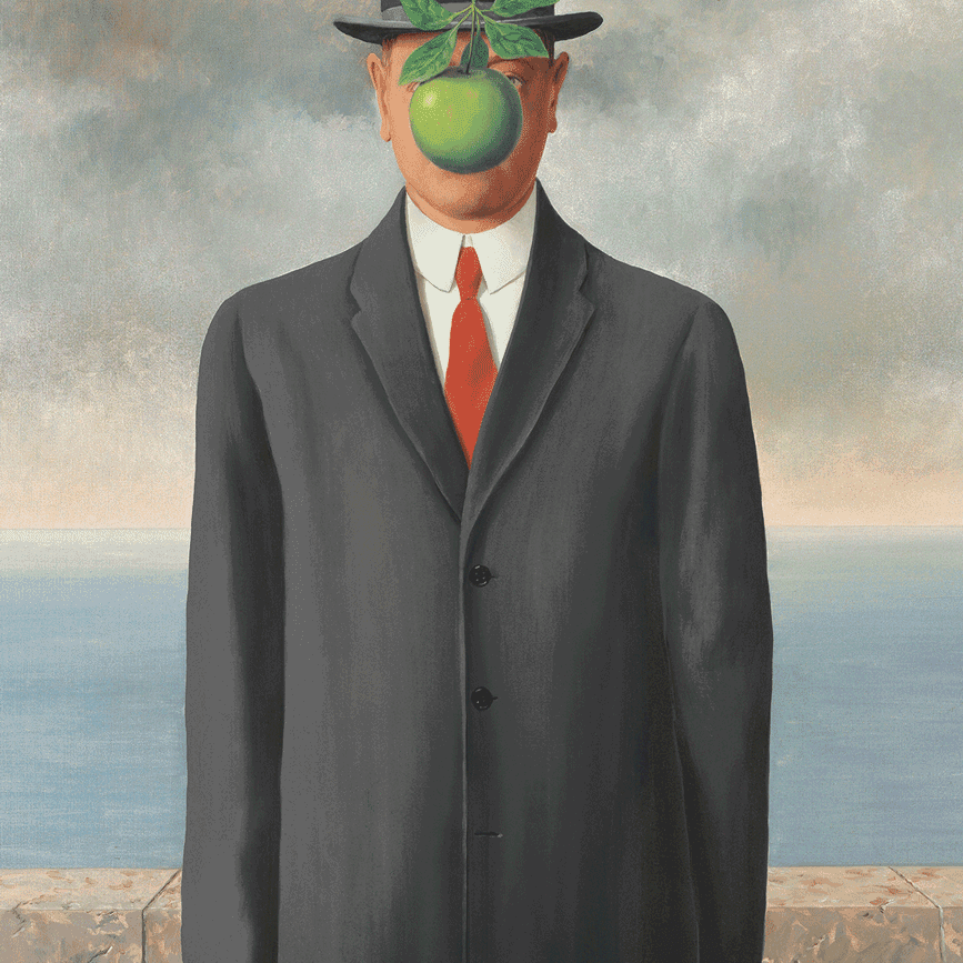 Puzzle Eurographics - 1000 p - Le fils de l’homme - Magritte - Puzzle en carton - Rouge et Noir