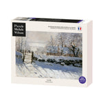 Puzzle MW - 250 p - La pie - Claude Monet - Puzzle en bois Michèle Wilson - Rouge et Noir