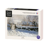 Puzzle MW - 250 p - La pie - Claude Monet - Puzzle en bois Michèle Wilson - Rouge et Noir