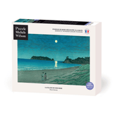 Puzzle MW - 350 pièces - La plage de shichiri - Kawase - Puzzle en bois Michèle Wilson - Rouge et Noir