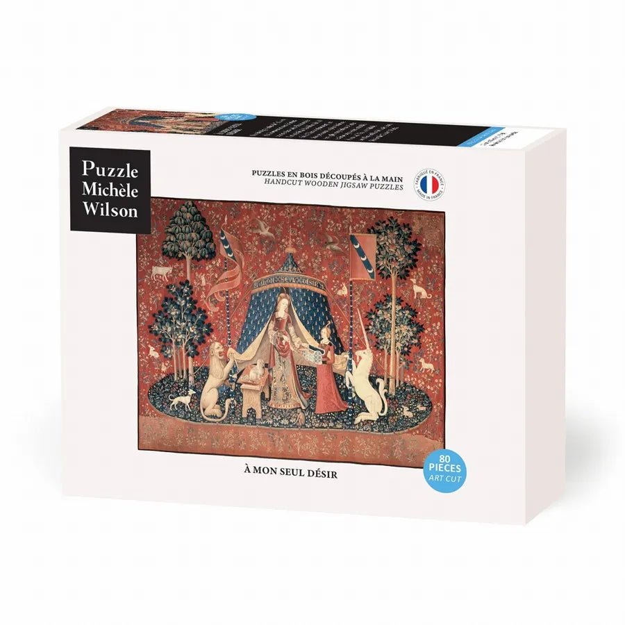Puzzle MW - 80 p - à mon seul désir - Puzzle en bois Michèle Wilson - Rouge et Noir