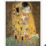 Puzzle Ravensburger - 1500 p - Le baiser - klimt - Puzzle en carton - Rouge et Noir