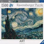 Puzzle Ravensburger - 1500 p - Nuit étoilée - Van Gogh - Puzzle en carton - Rouge et Noir