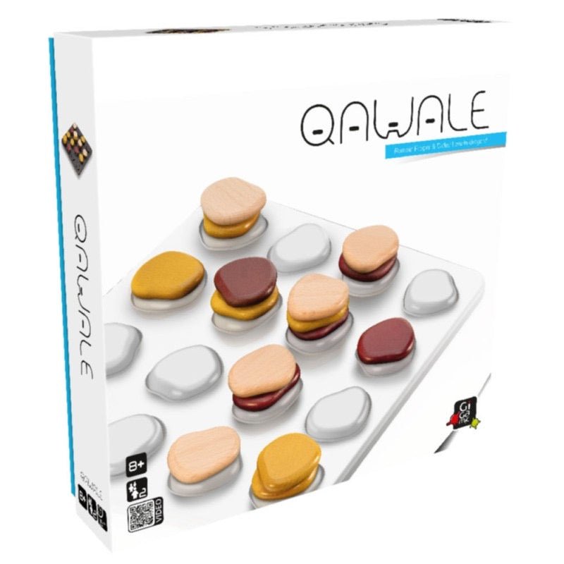 Qawale - jeu en bois de stratégie cadeau sénior - Rouge et Noir