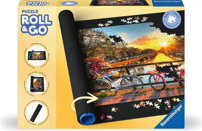 Tapis de puzzle - 1500 p - accessoire de puzzle - Rouge et Noir