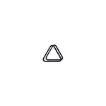 Triangle plastique 15 billes - 51 mm - accessoire billard - Rouge et Noir
