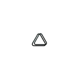 Triangle plastique 15 billes - 51 mm - accessoire billard - Rouge et Noir