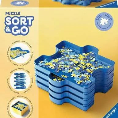 Trieur de pièces pour puzzle - 1000p - accessoire de puzzle - Rouge et Noir
