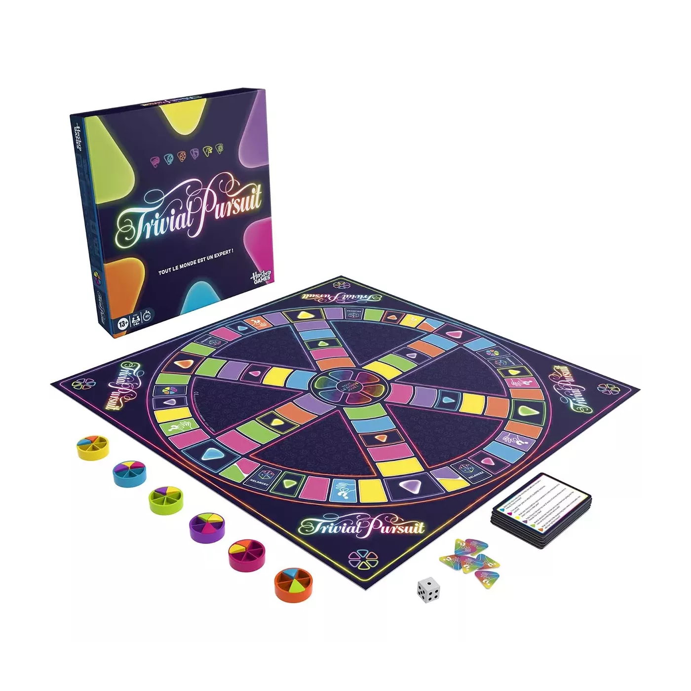 Trivial Pursuit - Nouvelle édition - Jeu de questions - Rouge et Noir