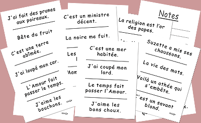 100 Contrepèteries de salon - fin de soirée à partager - Rouge et Noir